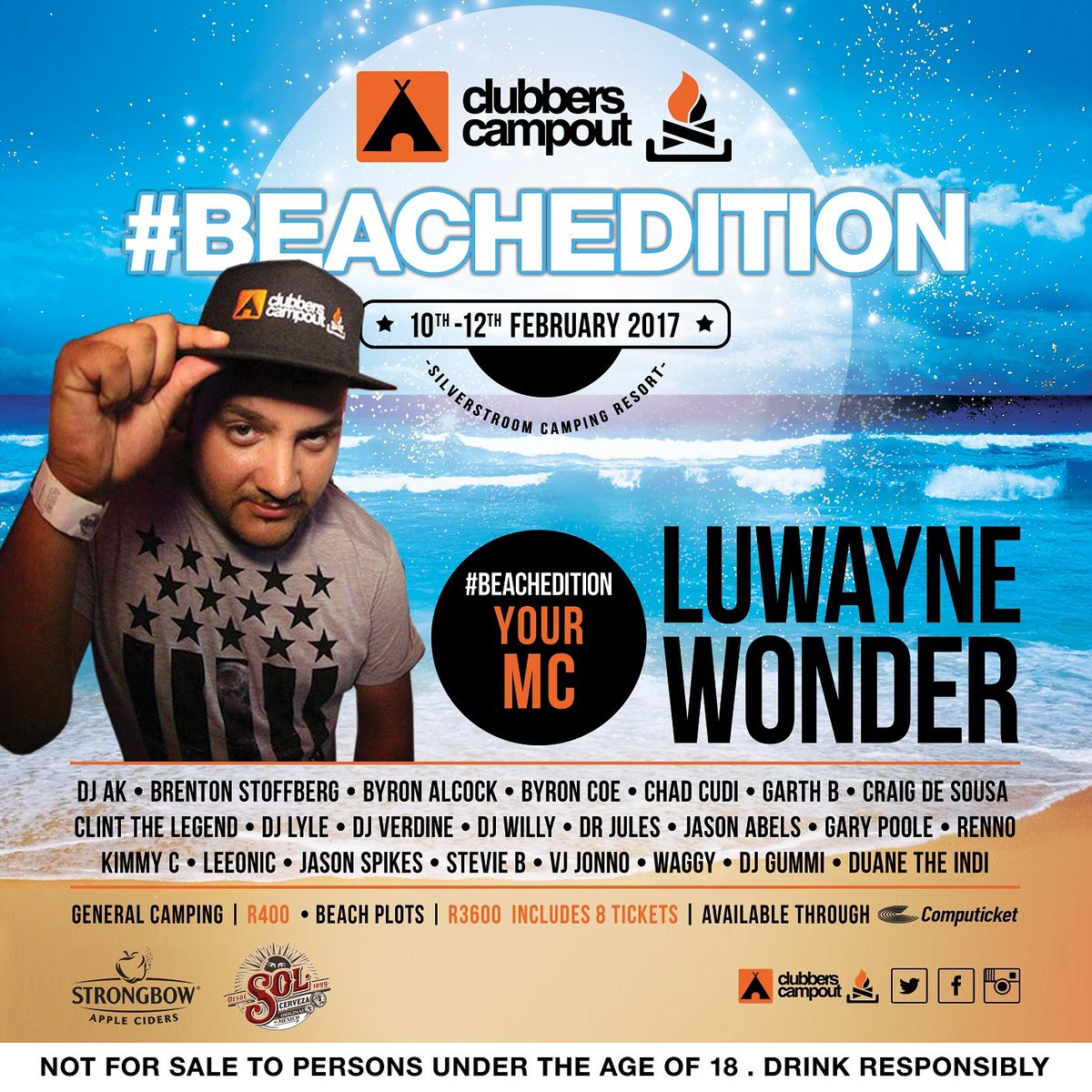 clubberscampout's tweet photo. That's what's happening in 18 days time! Tickets only available at @Computicket https://t.co/xiMYQZrNE3