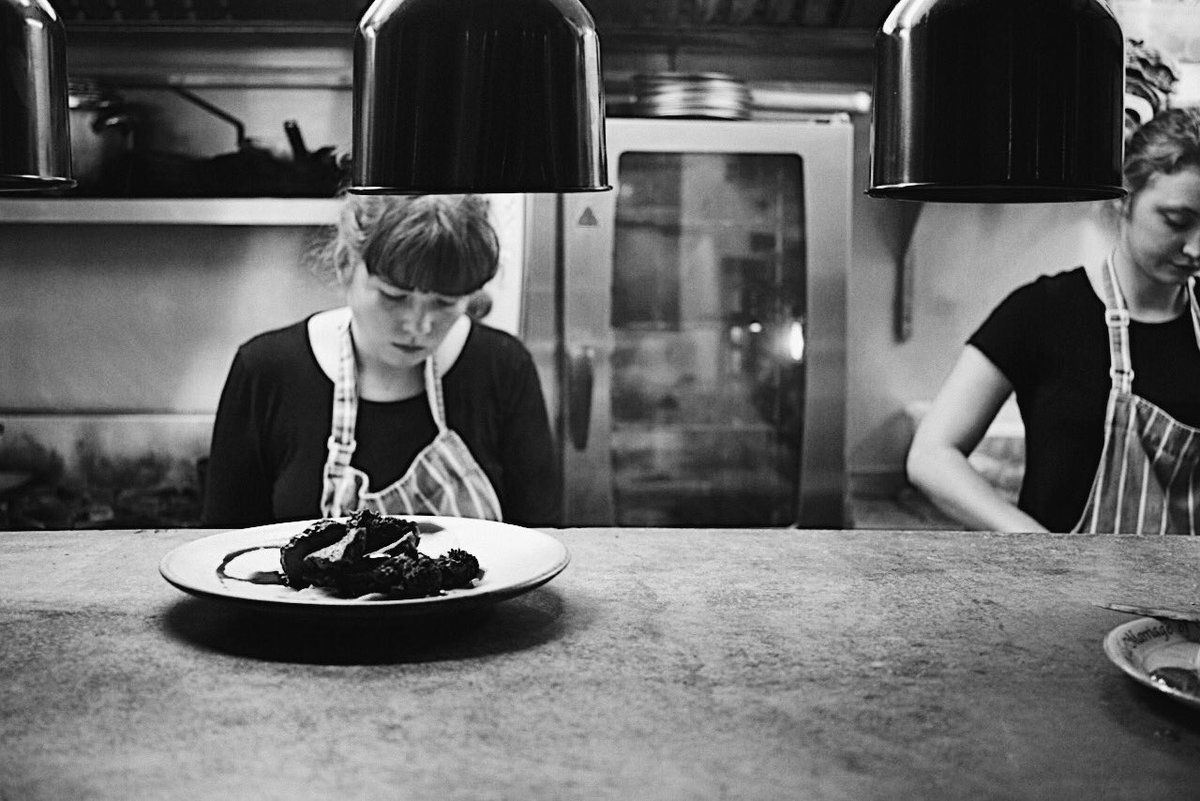 Chef Nicole + Alix smashing out Small Plates from The Bookshop's kitchen. #girlpower ✌🏼👩🏽‍🍳