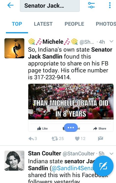BunnieWilder's tweet image. Do to #Indiana #StateSenators #JackSandlin 's Facebook post on #WomensMarch I challenge @Sandlin4Senate to work have a fitness contest.  &amp;gt;