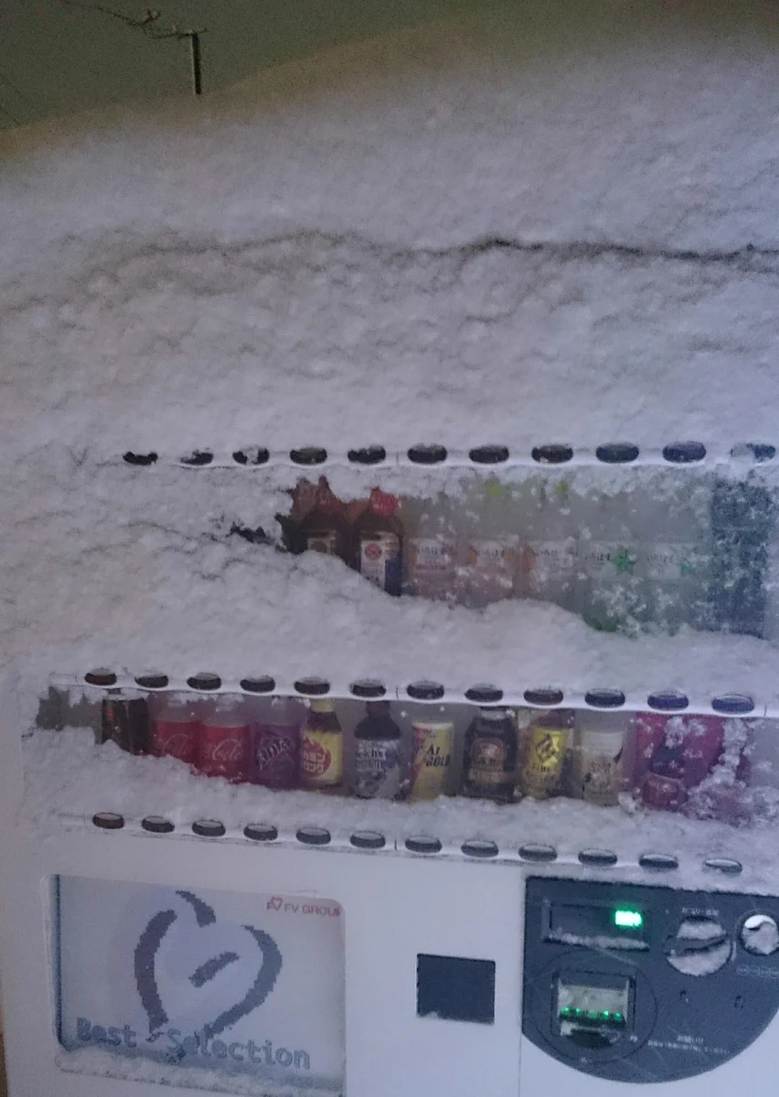 そうきたかｗｗｗ極寒の地で自販機で飲み物を買った結果ｗｗｗ
