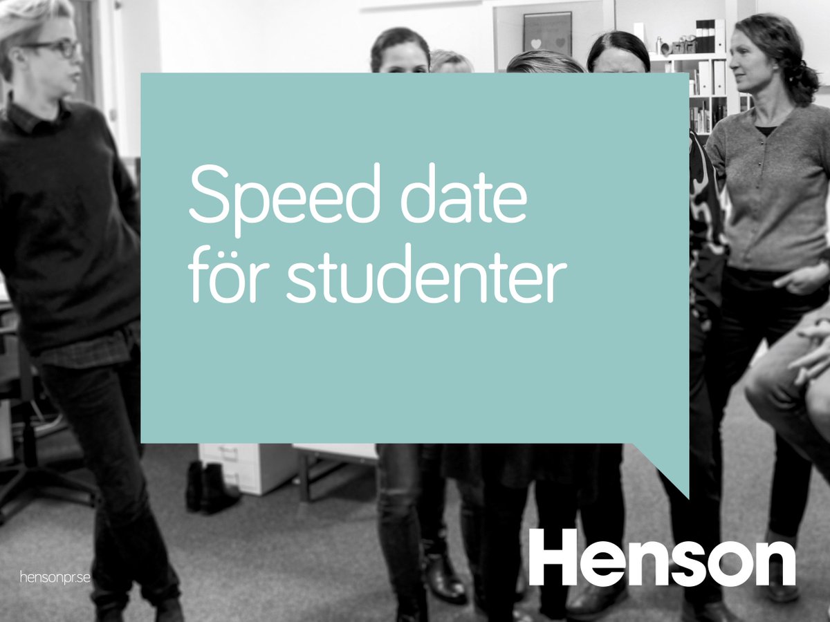 Henson_PR's tweet photo. 31/1 kl 9-11 håller vi öppet hus i Umeå med speed dating för universitetsstudenter inför vårens praktikplatser. 
Ingen anmälan. Välkommen! https://t.co/rNnkM9BaL0