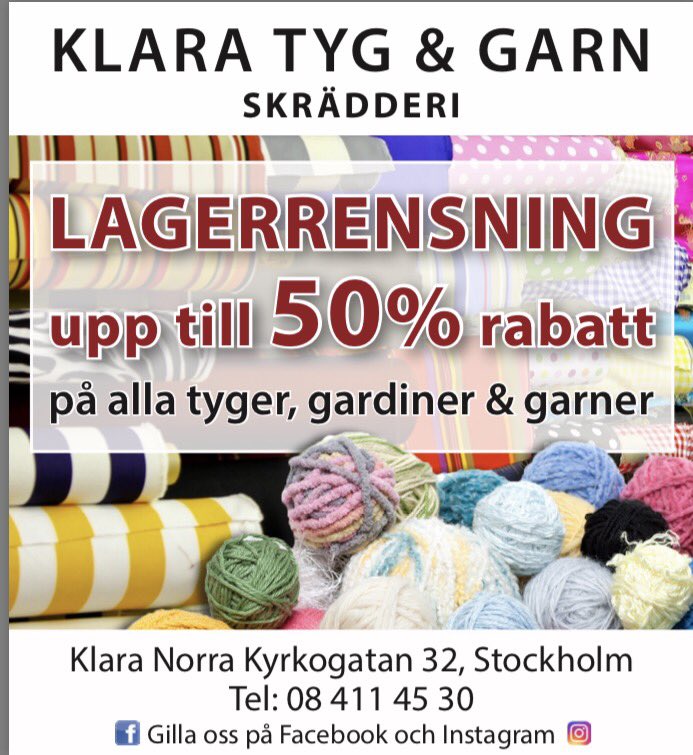 NiluferUnal3's tweet photo. #hötorget #mitticity #garn #tyg #skrädderi #sömnad #stickning #virkning #sömnad #gardiner https://t.co/VpF8lzNfGx