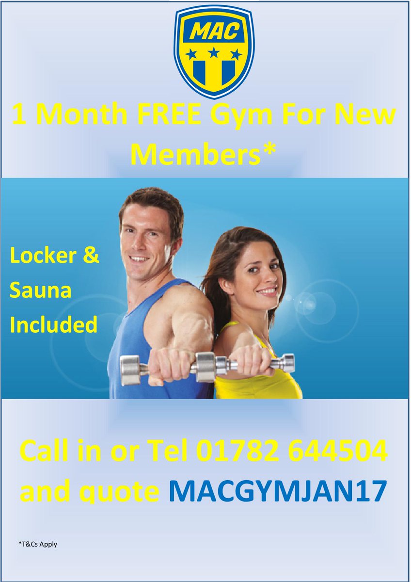 MACStoke's tweet image. Want to #getfit and #loseweight ?  Try our #friendly and well equipped #gym bit.ly/2iK4YyY @MichelinCSR @StaffsChambers