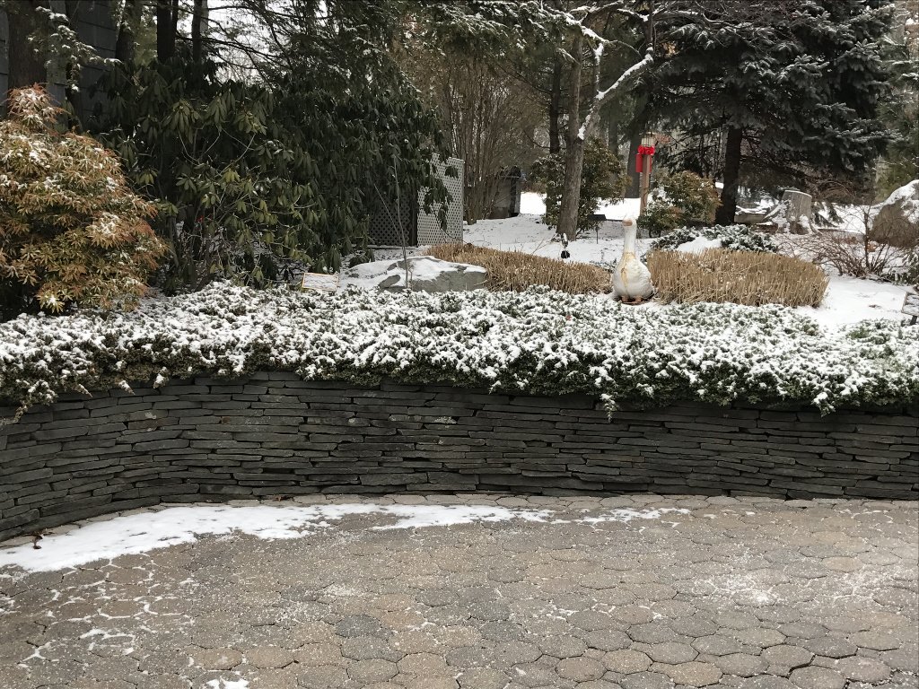 MorrisBrickNJ's tweet photo. Nice use of #Pennsylvania #ColonialWallstone aka #CountryWallstone. #winterwonderland #goodmorning #mondaymorning #buildwithstone #build https://t.co/ZlQcqdYSAU