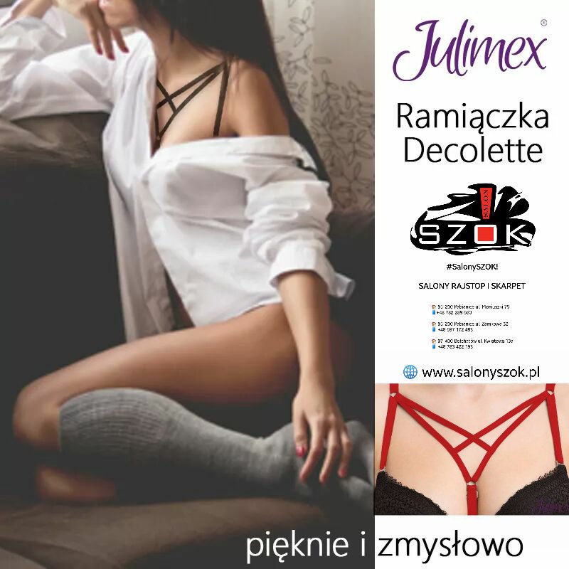 SalonySZOK's tweet photo. 🔴 #Pięknie i #Zmysłowo! #Ramiączka #Decolette firmy #Julimex teraz dostępne w kolorze czerwonym. Zapraszamy do #SalonySZOK!👣 #Pabianice https://t.co/vKy0OVhP5Q