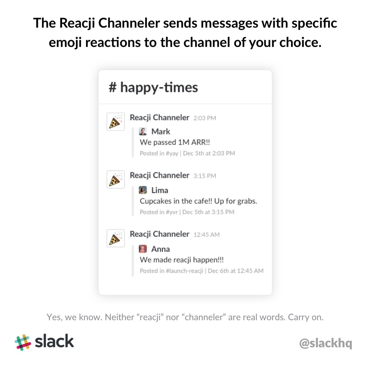 The Reacji Channeler, which is almost as hard to say as it is to spell, sends messages marked with specific emoji reactions - or "reacji" to a channel of your choice. You can read more about it in the blog post linked from the tweet. It's devilishly hard to describe, but much easier with examples - and very simple to actually use.