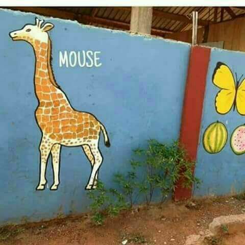 KobbySmyles's tweet photo. When they (the school) refuse to pay you the due amount u charged them  for the painting.. So U also decide to confuse the school kids.😂 https://t.co/ar54EW71O8