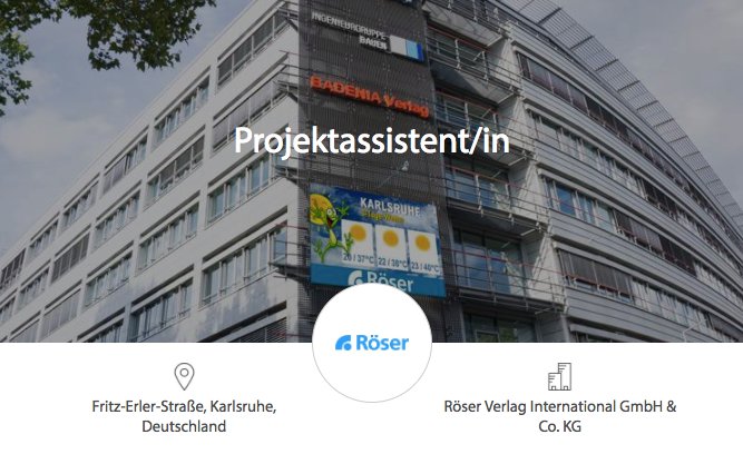 truffls's tweet photo. #JobDesTages #Projektassistent – Röser Verlag #Karlsruhe.Bewirb Dich via truffls App 👉 https://t.co/SjplrRTqFF #Projektmanagement #Assistenz https://t.co/8of5WTOR1v