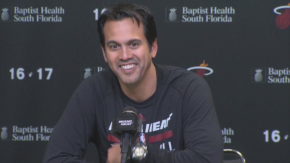 Heat Coach Erik Spoelstra on facing the Warriors:  "You can't be too cool for school"--- bit.ly/2kkchSq https://t.co/F6MV3tVGUs