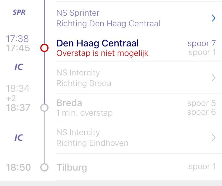 Gelukkig keek het treinpersoneel van de aansluitende trein wat verder; zit het ook eens een keer mee 😇 <a href="/NS_online/">NS online</a>