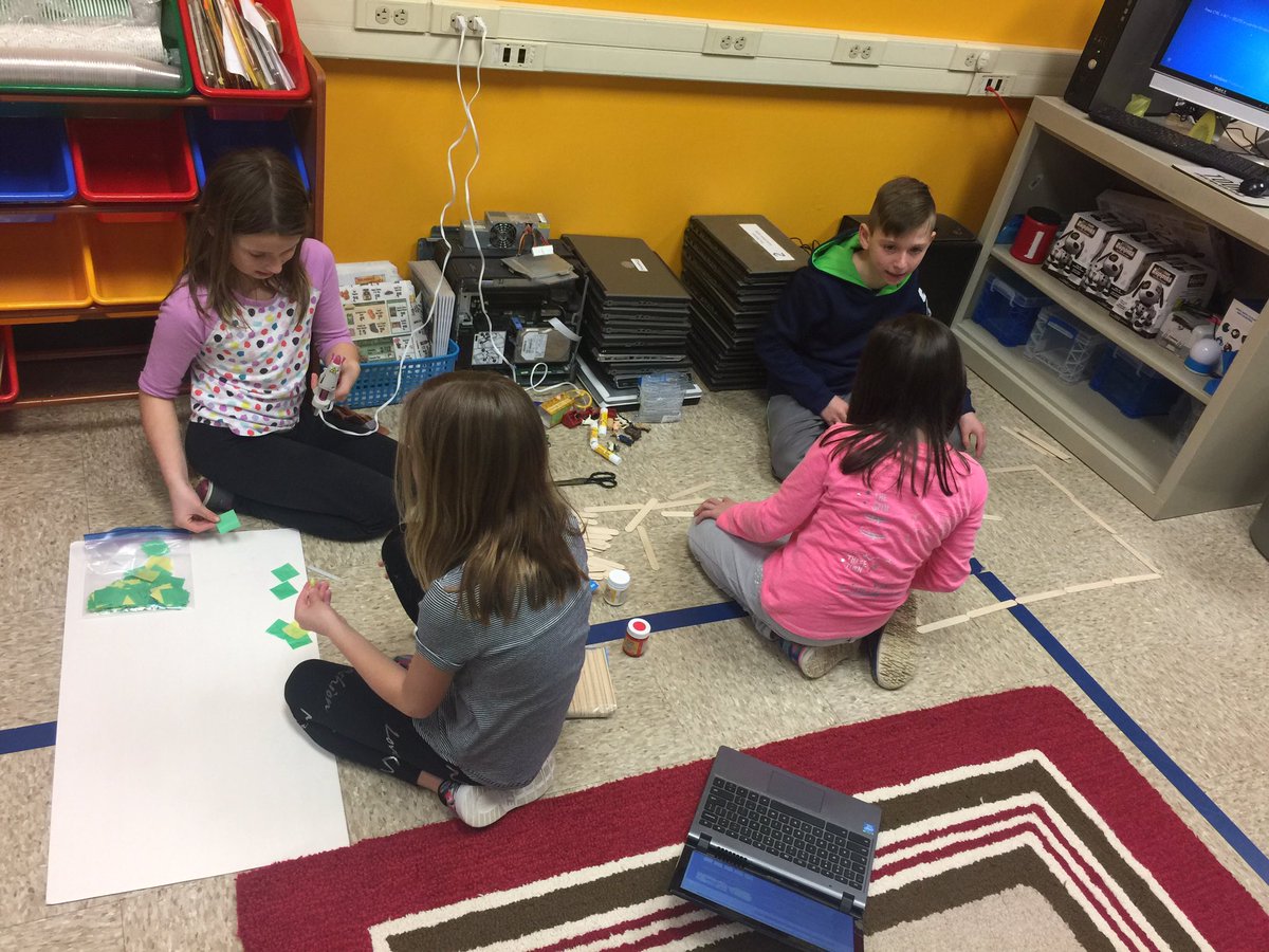 DrSHAnderson's tweet photo. Ss making across the curriculum &amp; designing a Maker artifact that represents their region research #makered #MTPSpride #njed #designthinking https://t.co/8ah4rRGtwZ