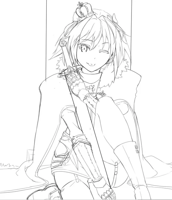 あすとるふぉちゃん、これは可愛くなる予感しかしねぇ!!
ちゃんと中も描いてるよ 