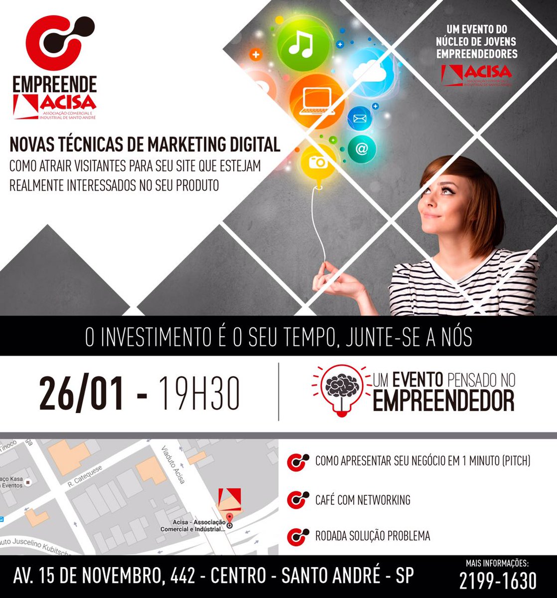 guidenconsult's tweet photo. Novas Técnicas de #MarketingDigital
Inscrições: https://t.co/KD00dfHpBm https://t.co/Ih13WDiKxW