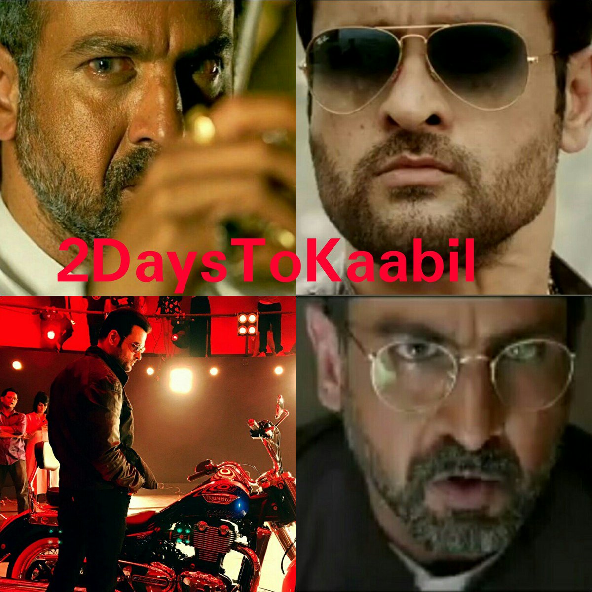 19Radhika's tweet photo. Guys get ready to watch two most Handsome villain @rohitroy500 @RonitBoseRoy #2DaysToKaabil ๐๐ https://t.co/FmXMJFyikP