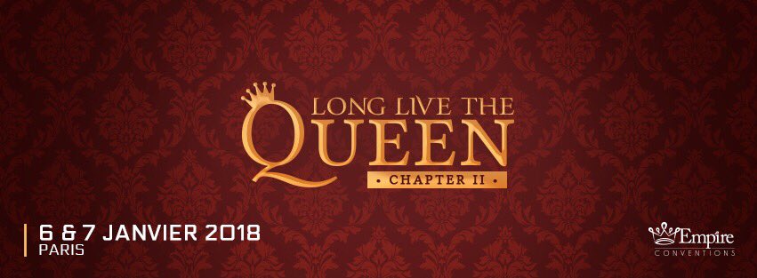 EmpireConv's tweet photo. La #LLTQ2 aura lieu le 6 et le 7 janvier 2018 à Paris ! Notre billetterie : https://t.co/j6DLxvcvXW Qui sera parmi nous? 🙂👑 https://t.co/i4PfYmCD0n