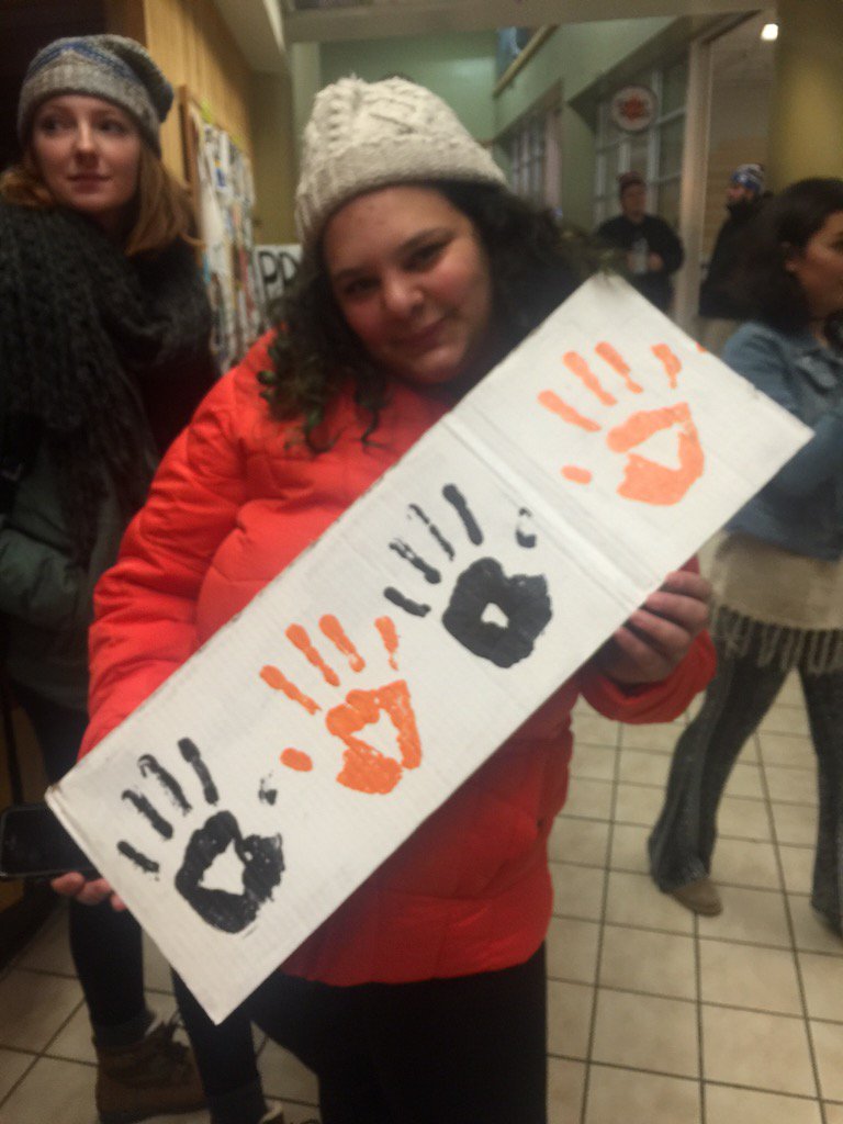 At the student union!!! #resisttrump