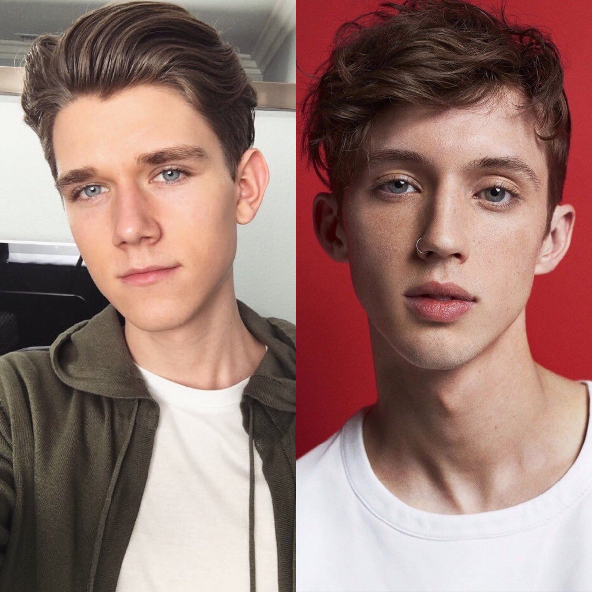 phoenixtrx's tweet image. Which one is more handsome #asktroye #TroyeSivan #devankey