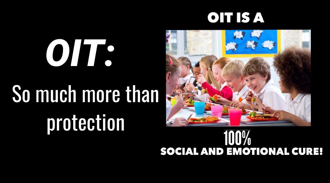 SAVING LIVES THRU OIT! Not just protection,but saving families from the mental &amp; social challenge that comes w/ food allergy life. #OITworks