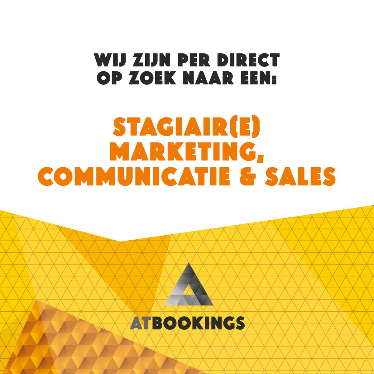 Wij zijn per direct op zoek naar een Stagiair(e) Marketing, Communicatie &amp; Sales! Iets voor jou?
Info: bit.ly/2kjryPE #vacature