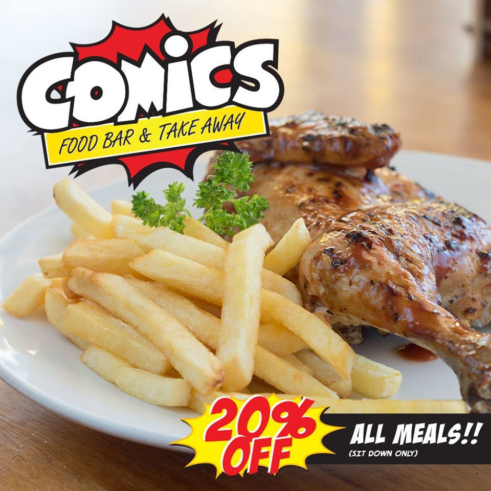 Comics Food Bar tweet media