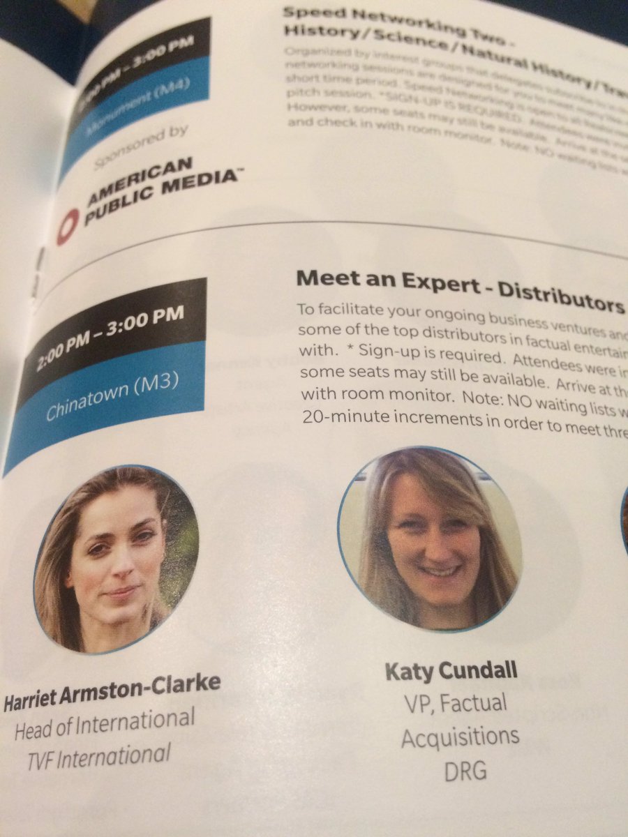 TVFInt's tweet photo. We are looking forward to meeting you all at @realscreen's #MeetAnExpert session at 2pm in Chinatown (M3) https://t.co/XDTAwfsmm5