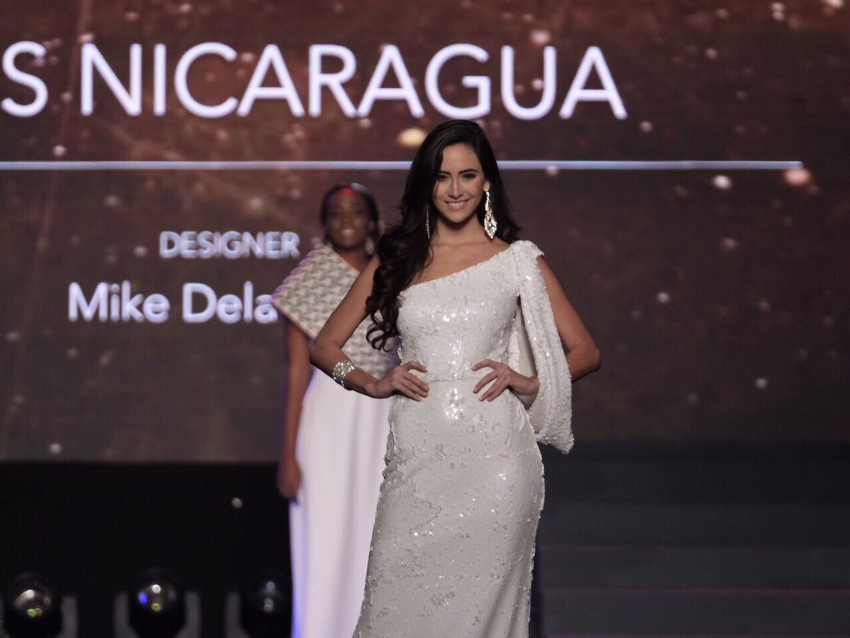 SMART on Twitter: "#MissNicaragua @marinajacoby wore Mike Dela ...