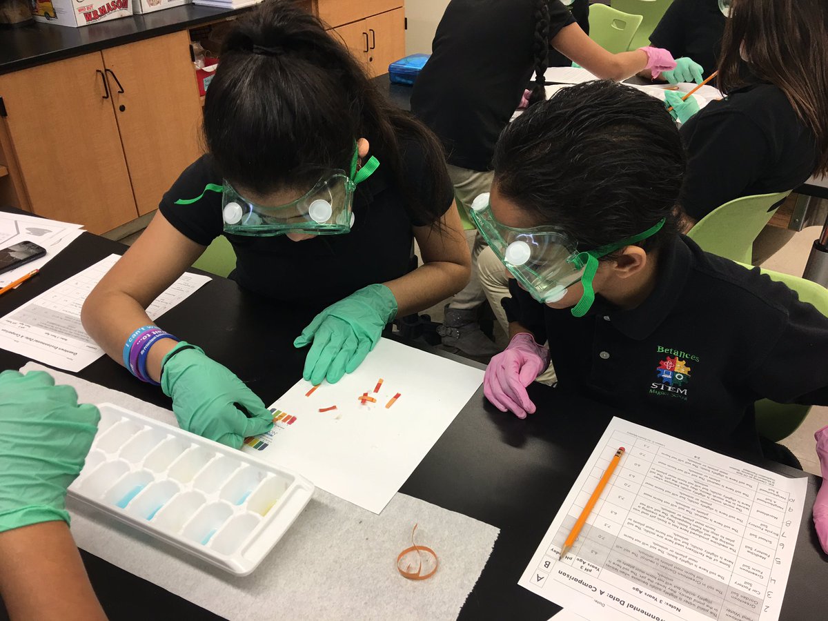 BSTEMEngineer's tweet photo. Environmental Engineering - 6th grade. Identifying sources of pollution by testing pH levels. @BSTEMhartford @MrRichT1P https://t.co/2y7m11Nahd