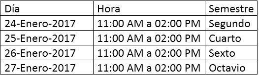 FECHAS DE REINSCRIPCIÓN