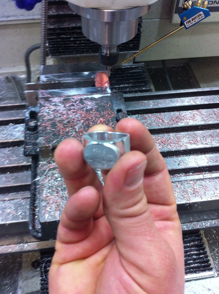 TechEdBlakely's tweet image. Next up copper grad rings #sfxtech #tormach #cnc #rings #custom #shopclass #pcnc1100