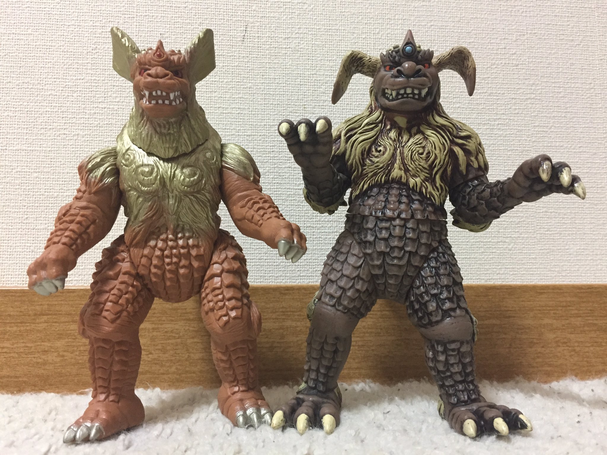 ゴジラアイランド　怪獣シリーズ　モゲラ&キングシーサー　ソフビ　タグ付き ゴジラアイランド 怪獣シリーズ モゲラ&キングシーサー ソフビ