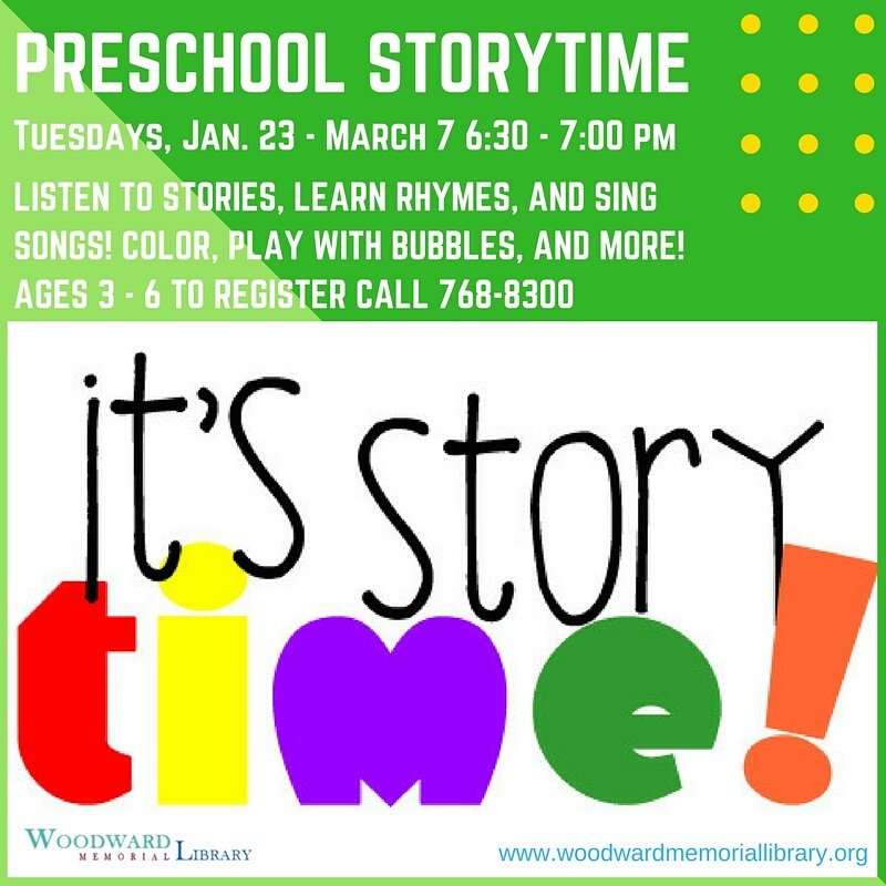wmlib's tweet photo. Storytime starts tomorrow! Ages https://t.co/iTbxpYzWhI and register your child today! 768-8300 #wmlib #woodward #storytime #leroyny https://t.co/OOQ6lR9Plq