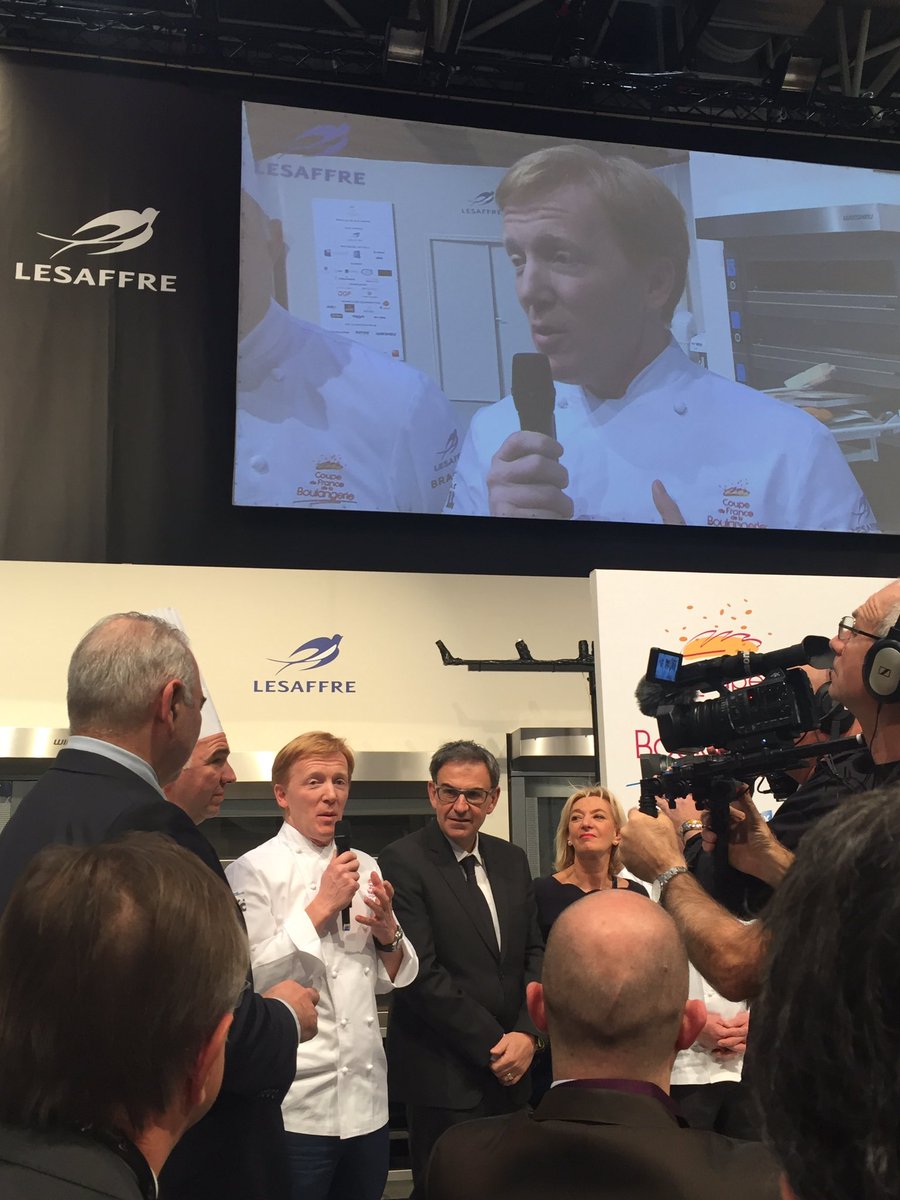 VictoriaParshin's tweet photo. @DecollogneBio -Farine Officielle de Coupe de France de la Boulangerie - remise des prix @Sirha_Lyon https://t.co/jMDh33Tt5X