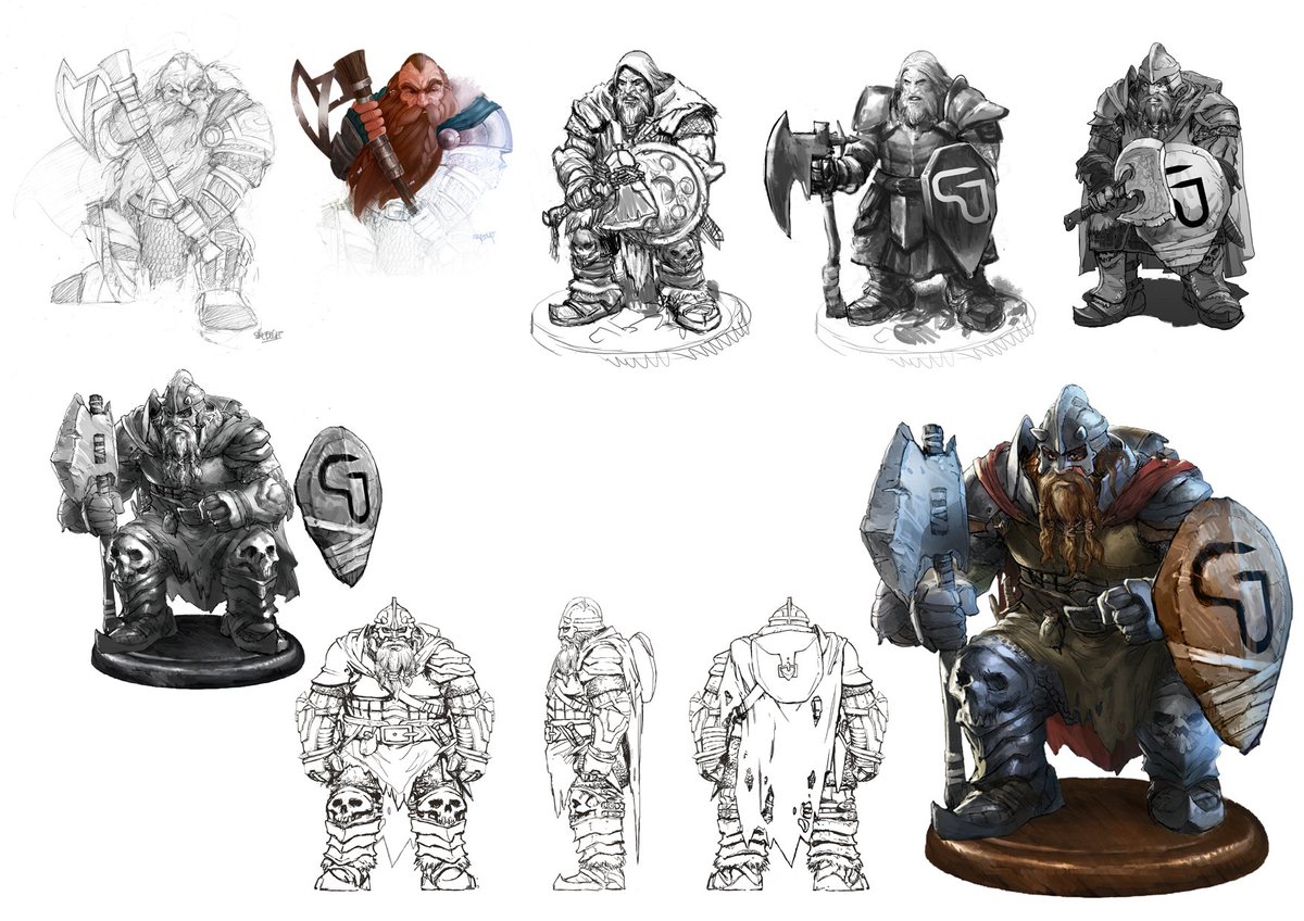 DungeonMini's tweet photo. Meet Groknar, the Dwarf Warrior. He loves to destroy things and aims to explore more dungeons than anyone #DungeonMini #BoardGame #VideoGame https://t.co/x1WyzFbCQb