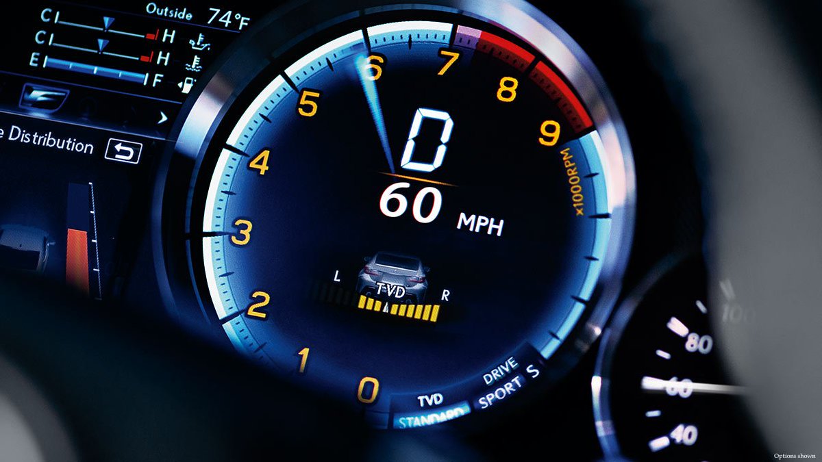LexusFreehold's tweet photo. The only thing blue about this Monday is the Dynamic Gauge Cluster lighting up in the #Lexus RC F. #LexusFreehold https://t.co/QLtWrYvl95 https://t.co/VRhFNjQcid