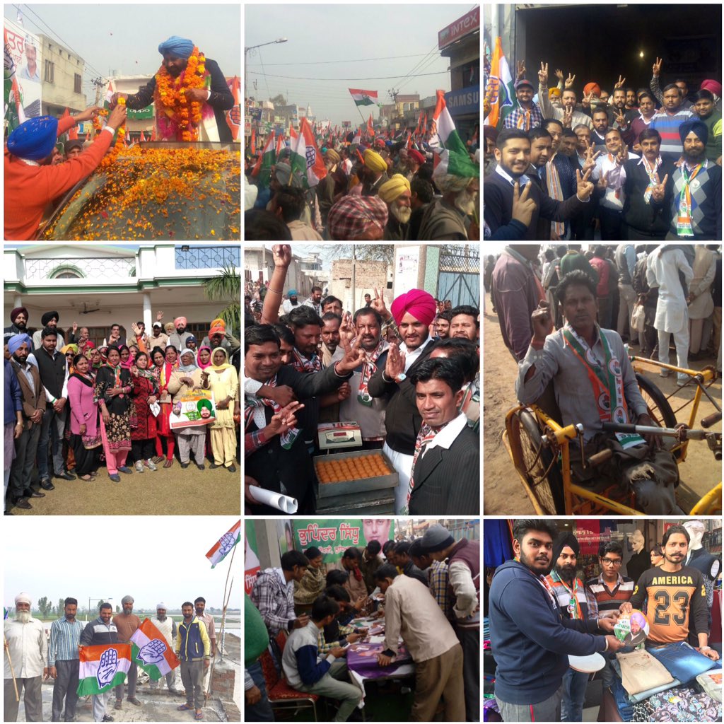 capt_amarinder's tweet photo. Glimpses of Congress election campaign – 23rd January, 2017.
#BattleForPunjab https://t.co/hsSqkQRQMw