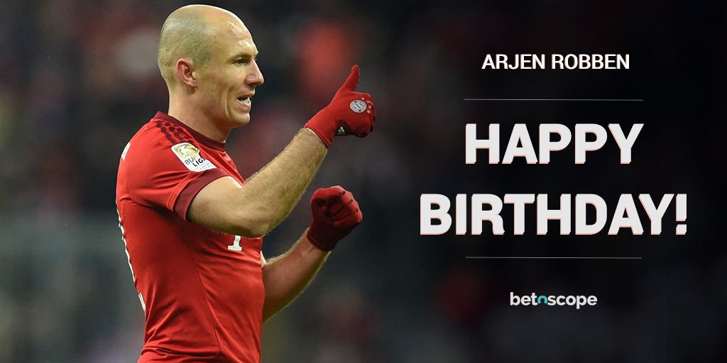 Happy 33rd birthday to forward and skipper Arjen Robben!  