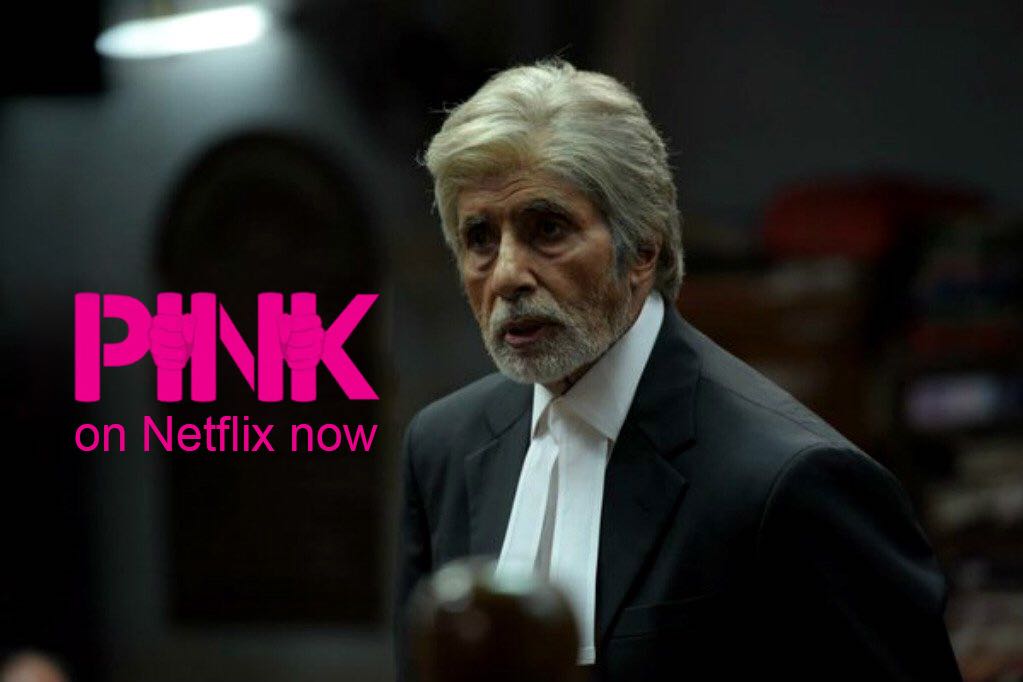 SrBachchan's tweet photo. T 2512 -"Proud moment for all of us. PINK now available on @TheFilmPink #Pink #PinkOnNetflix"🤣🤣👏🌺🌻🌸🌷 https://t.co/LDb5aS47kQ