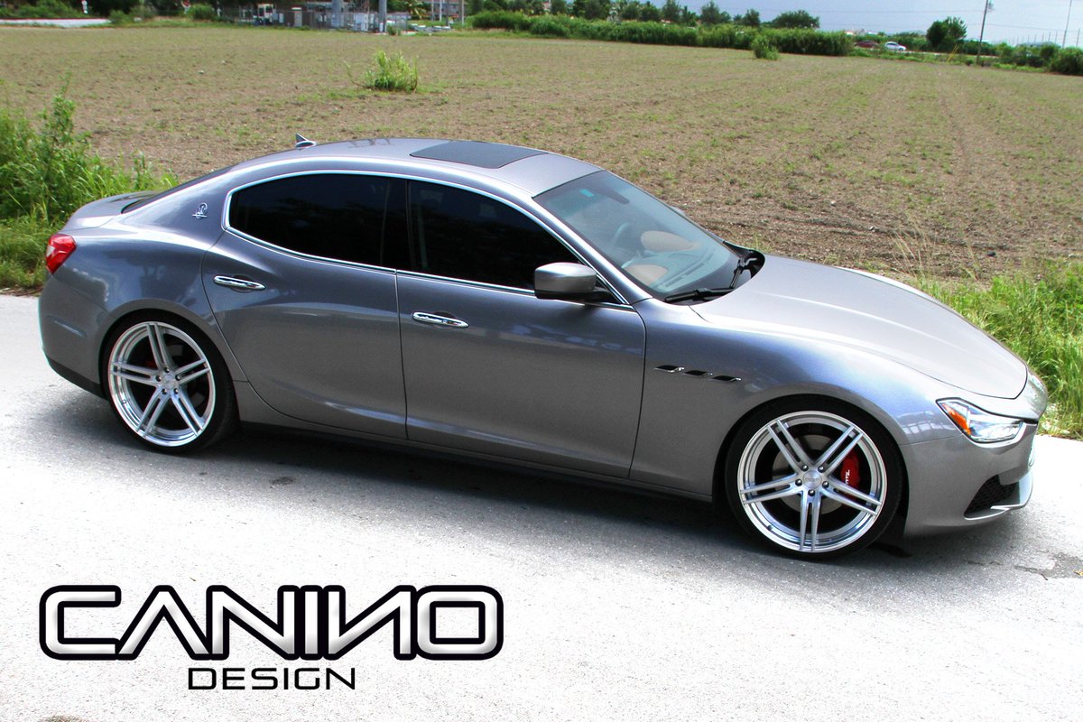 CaninoDesign's tweet photo. Maserati Ghibli on Canino CD5s #canino #caninodesign #miamibestwheels #staggered #maserati #maseratighibli https://t.co/yVZF6h3Ekn