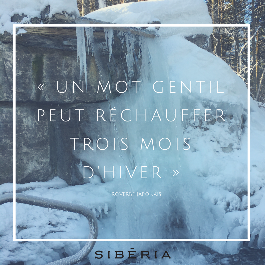 SiberiaSpa's tweet photo. Pourquoi ne pas commencer la semaine en disant un mot gentil à quelqu'un?! Bon lundi! 💙 #MondayMotivation #Citation #Quote #Siberia https://t.co/wXQaVWKlU8