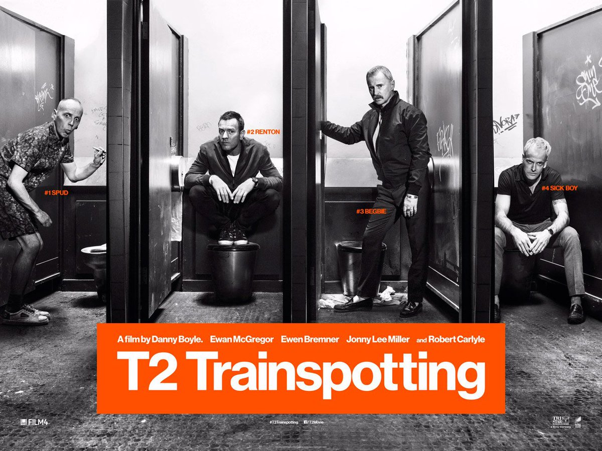 RadioTimesFilm's tweet photo. T2 TRAINSPOTTING ★★★ "a slightly surreal, melancholy comedown off that initial high" @StellaPapMic  https://t.co/Ez87mnpEln @SonyPicturesUK https://t.co/g7G7goXHQA
