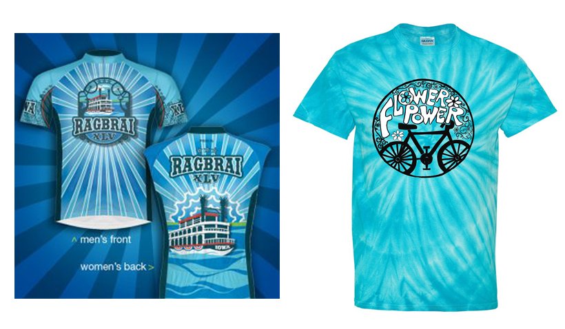 RAGBRAIshen's tweet photo. Quite a resemblance of 2017 RAGBRAI Jersey  to our Shenandoah 2016 t-shirt. Imitation is the highest form of flattery. https://t.co/tOlfZHli8W