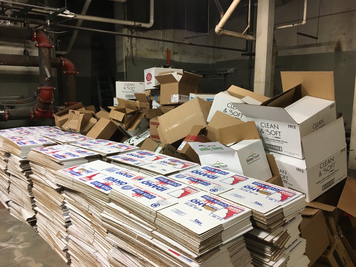 IFHSgov's tweet photo. Here's all the boxes we have to fill for Souper Bowl! Bring in your cans, and let's get those long lunches!! #TigerNation #TigerDonation🐯 https://t.co/zycFF23NeG