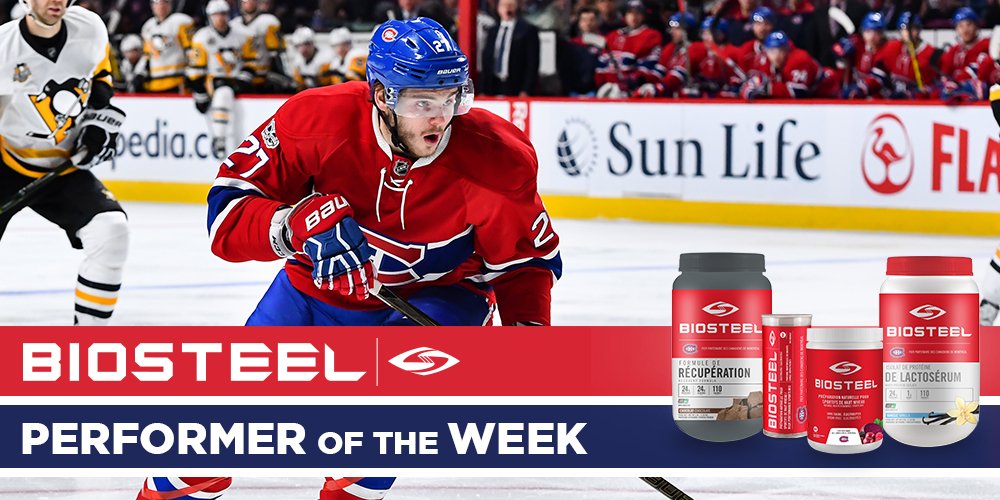 With one goal and two assists, Alex Galchenyuk is the @BioSteelSports Performer of the Week! https://t.co/7gk6ACVt5D