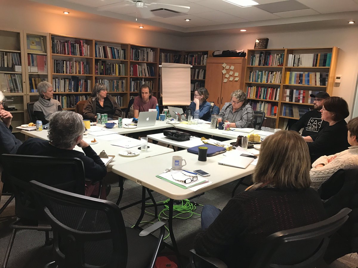 skartsalliance's tweet photo. Board & staff of @saaoutreach hard at work with @GoGiraffeGo rethinking "how to conquer space" #skarts #artsbrainstorm #artstrategy https://t.co/eCkC61M8Kx