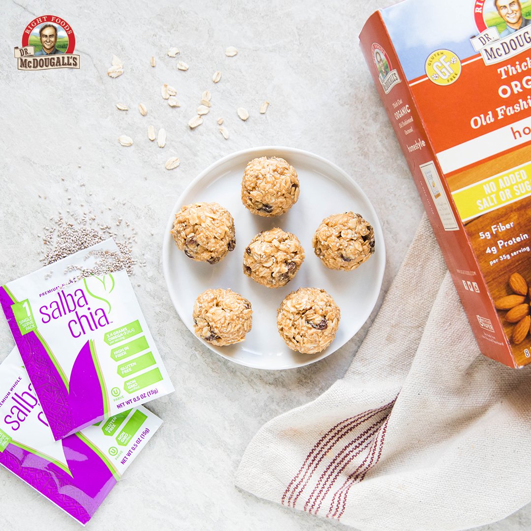 RightFoods's tweet photo. Fight Monday blues with Organic Thick Cut Oats &amp; @SalbaChia energy balls, full of fiber, protein, Omega-3 &amp; calcium! https://t.co/o7eZsWSbcD https://t.co/QaIqL9oc2O
