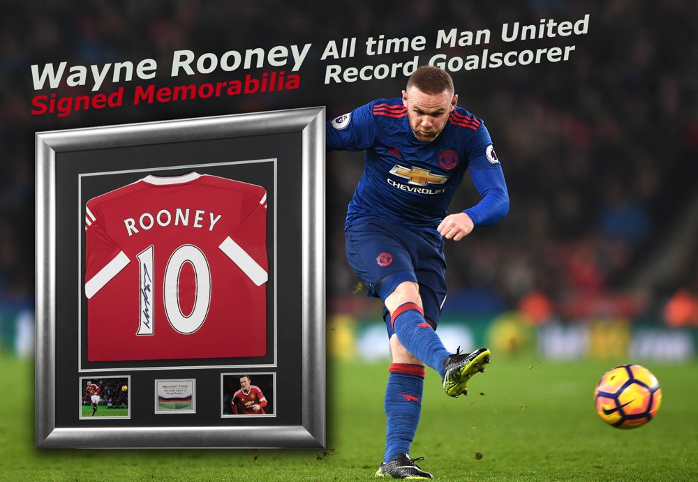 MemorabiliaMK's tweet photo. Wayne Rooney - Man Utd all time record goalscorer – Signed Rooney items @ https://t.co/v3EyWxWIa1 https://t.co/3JOWoFIQIL