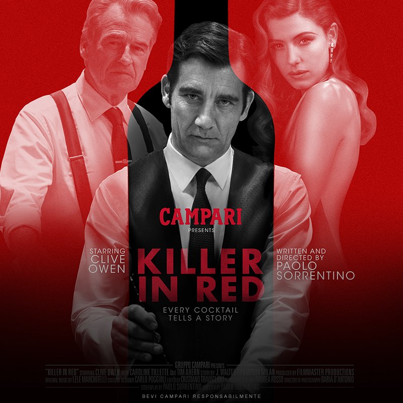 Domani non sarà un martedì qualunque. Pronti per la première di Killer in Red? #Campari #RedDiaries