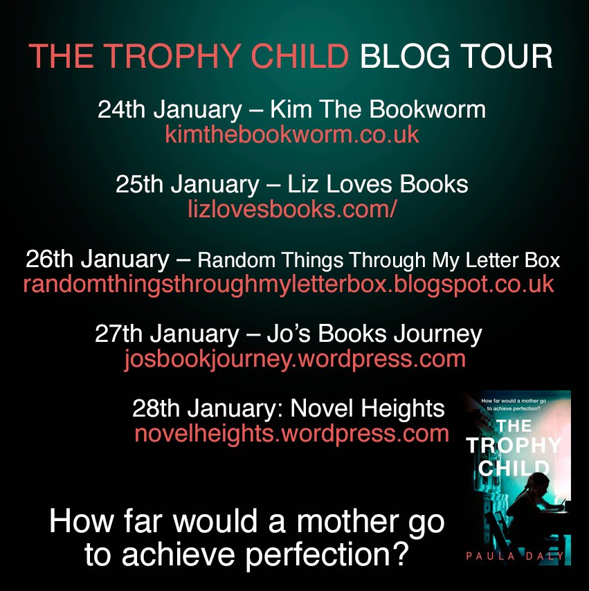 BeckyShort1's tweet photo. The Paula Daly Blog Tour kicks off tomorrow over with @KimTheBookworm! Follow if you like your books dark and gripping #TrophyChild https://t.co/JO8g2cAxFw