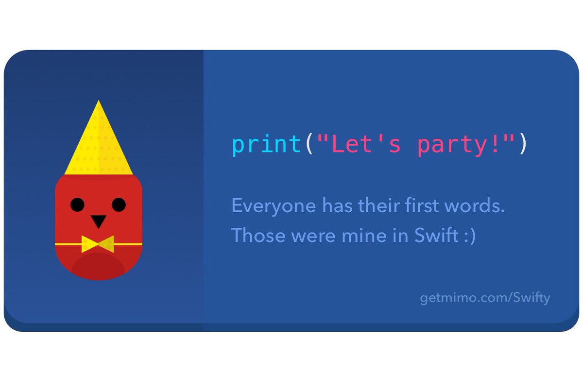 Ich lerne in Swift zu programmieren, <a href="/getmimo/">Mimo</a>-Style! 🚀