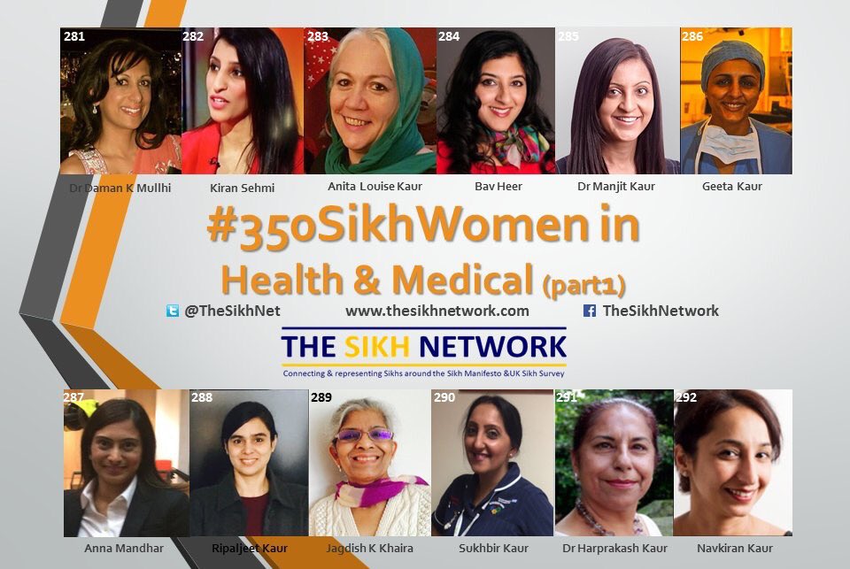 #350sikhwomen Day 22: we celebrated women in Health and medical fields. Pls use the #350sikhwomen in your tweets. RT promote this campaign